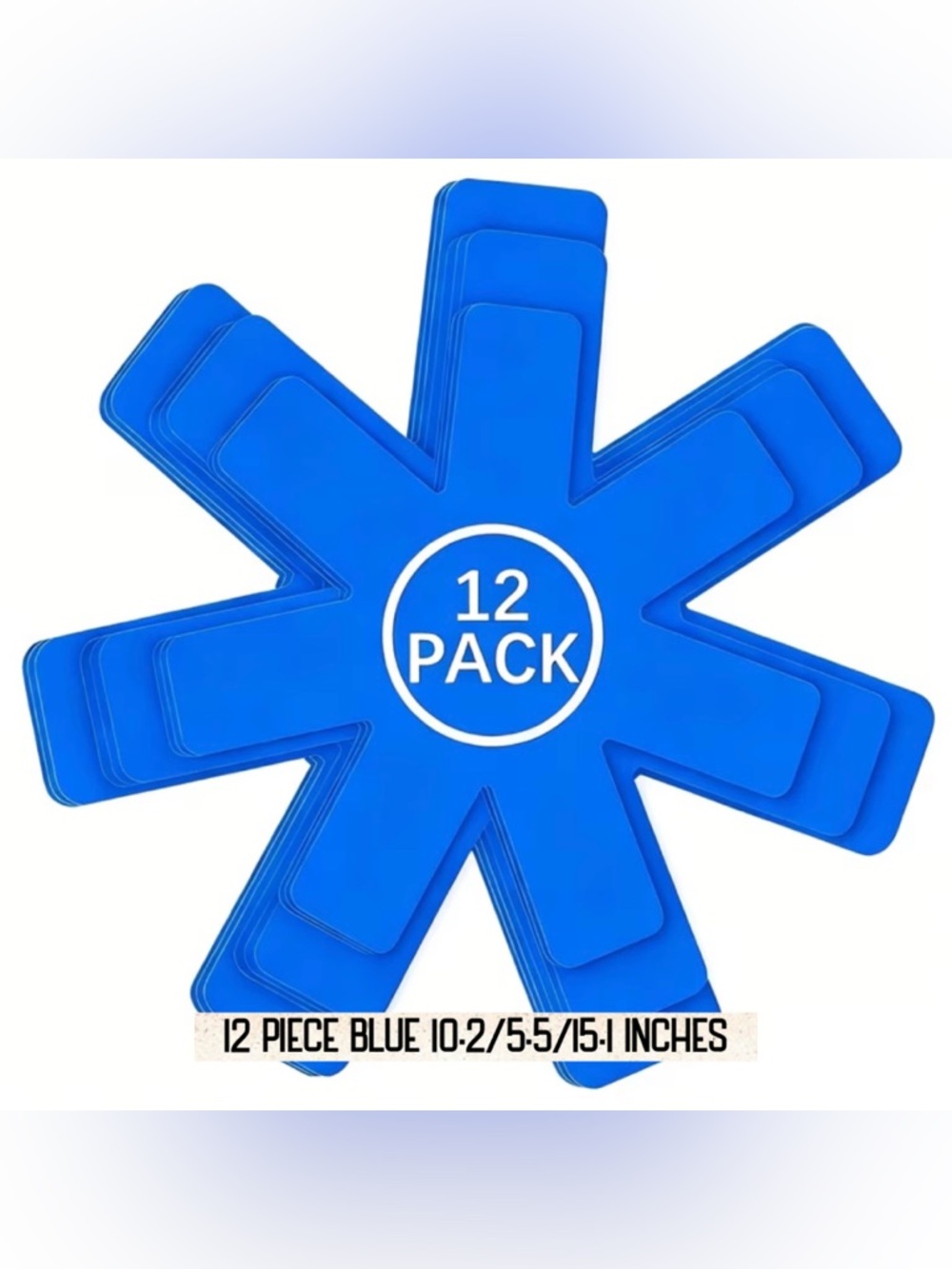 Pot & Pan Protectors 12 Pack Prevent Scratches NEW Blue Color